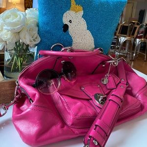 COACH CROSSBODY PINK GLAM TOTE